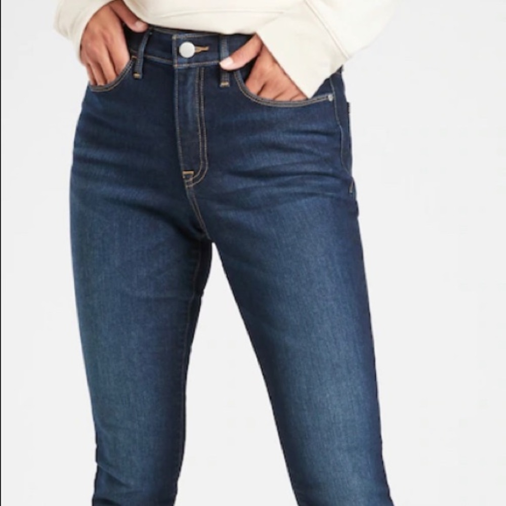 Athleta sculptek jeans dark blue 16